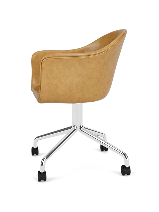 Harbour Arm Chair, Aluminum Star Base w/Casters, Upholstered